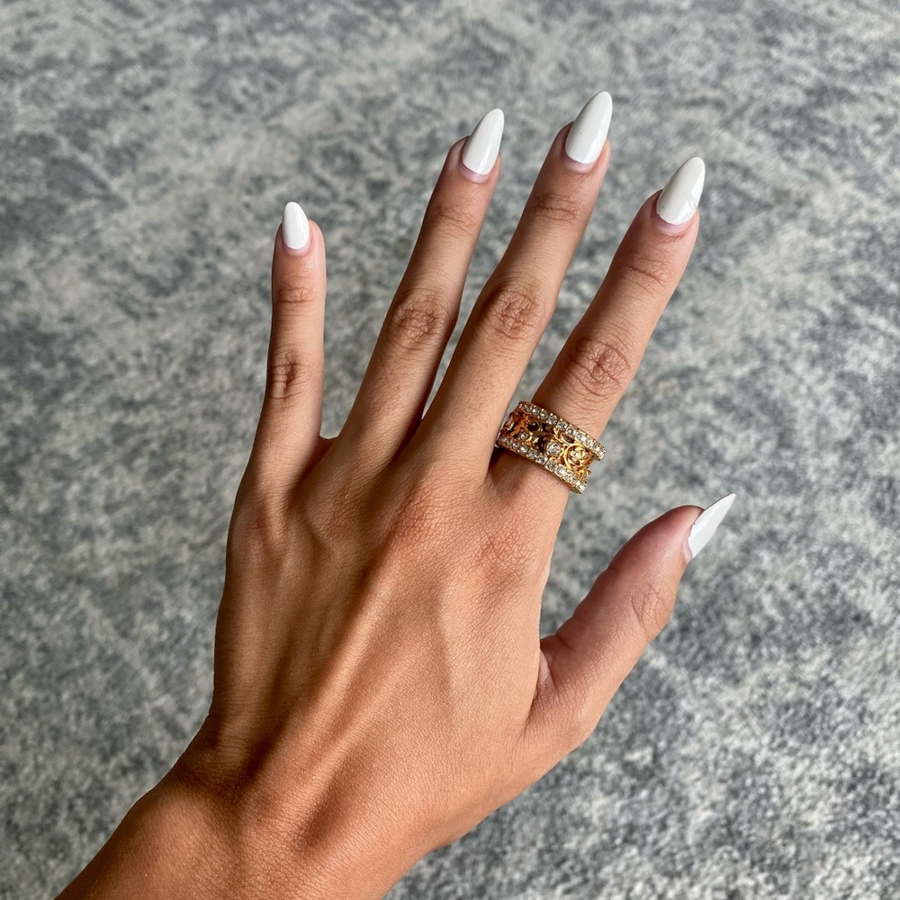 Versace Barroco Rose Ring Size (IT):15